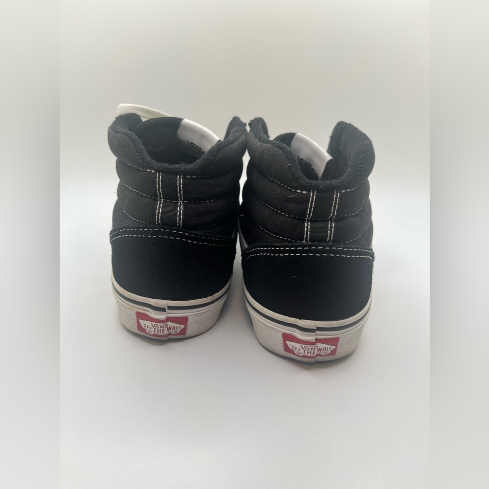 Vans Kids Ward Hi Black & White High - Top Skater Sneakers Youth Size 6 - Picture 4 of 10